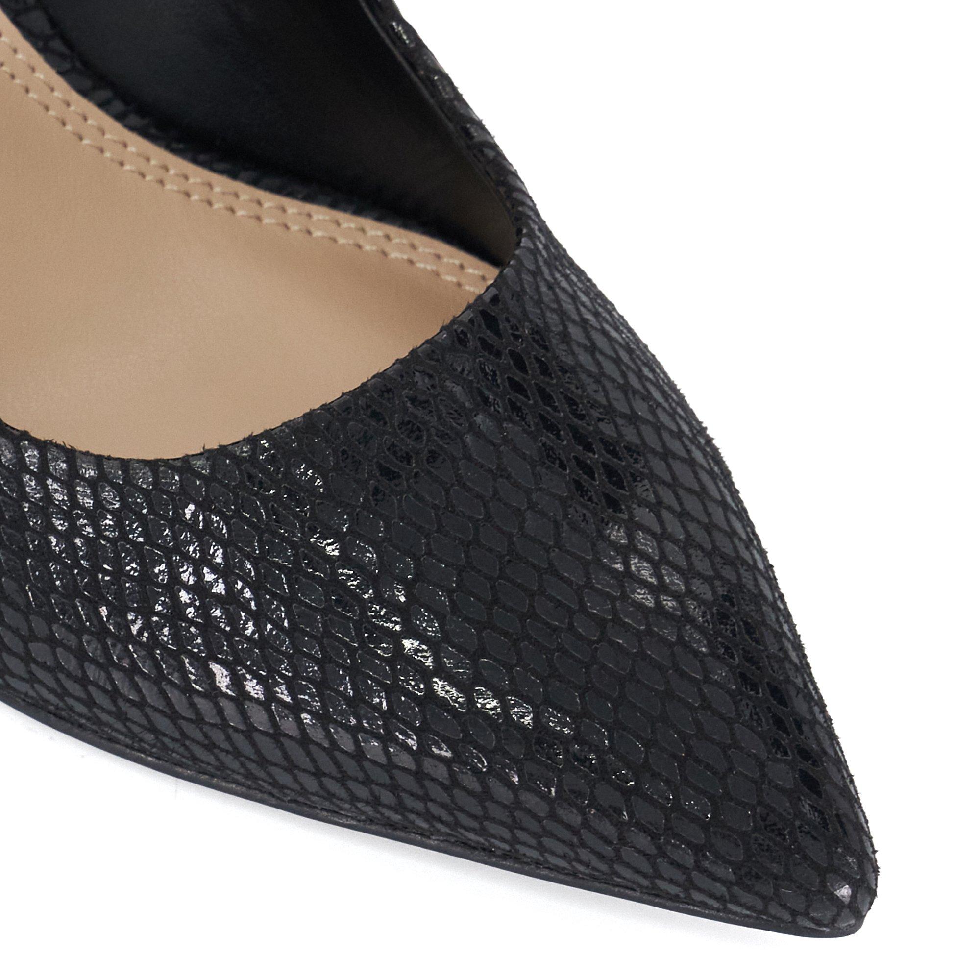 Dune London Bribe Black Stilettos