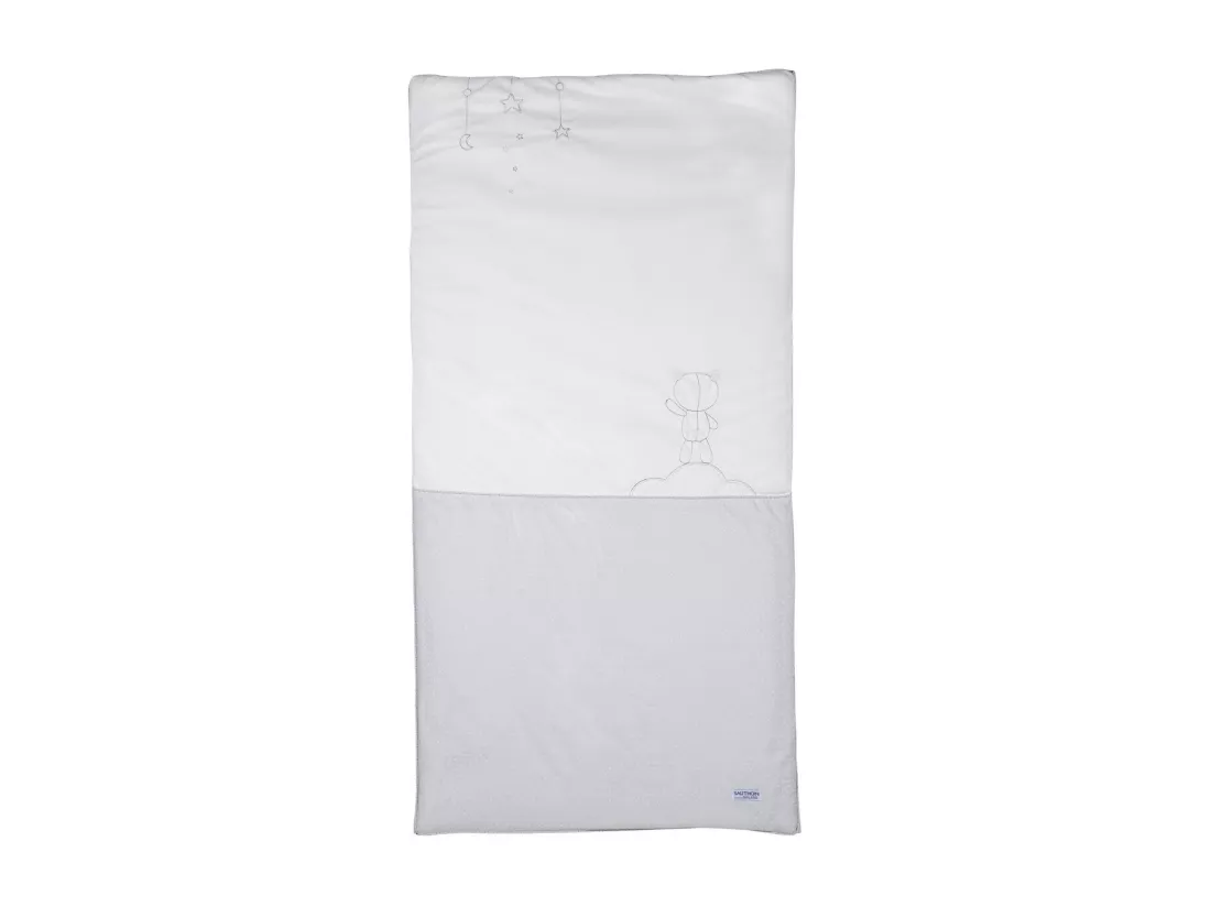 Edredon pour lit bébé en coton blanc