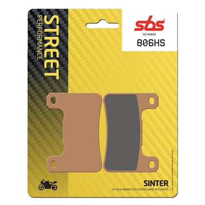 Plaquettes de freins SBS 806HS Sinter Métal Fritté avant