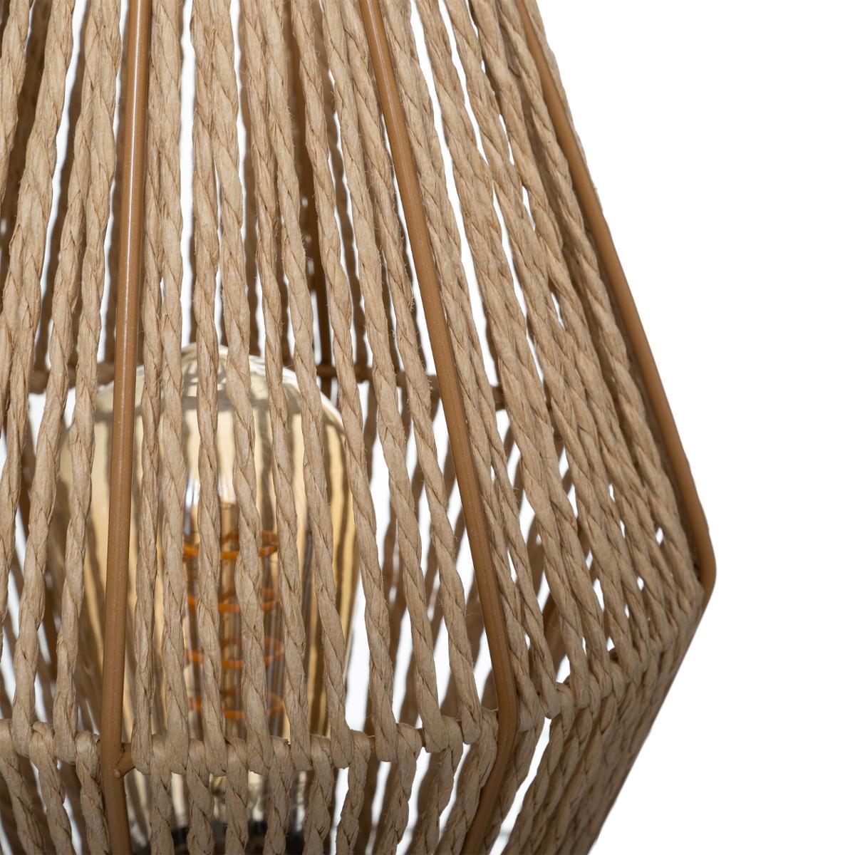 LAMPE CORDE AISSA NATUREL H.32CM