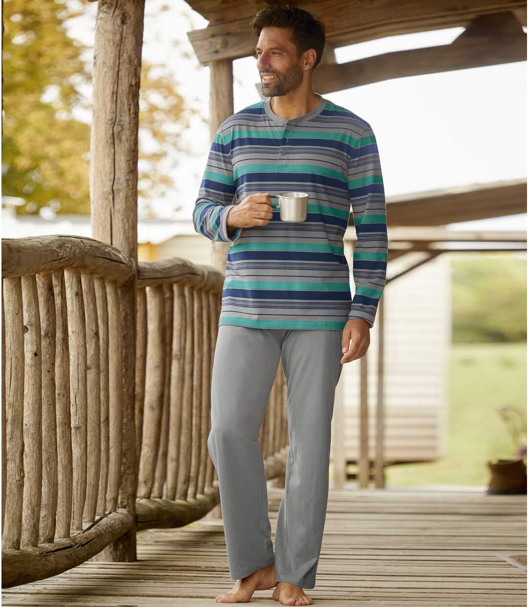 Pyjama Coton Rayé
