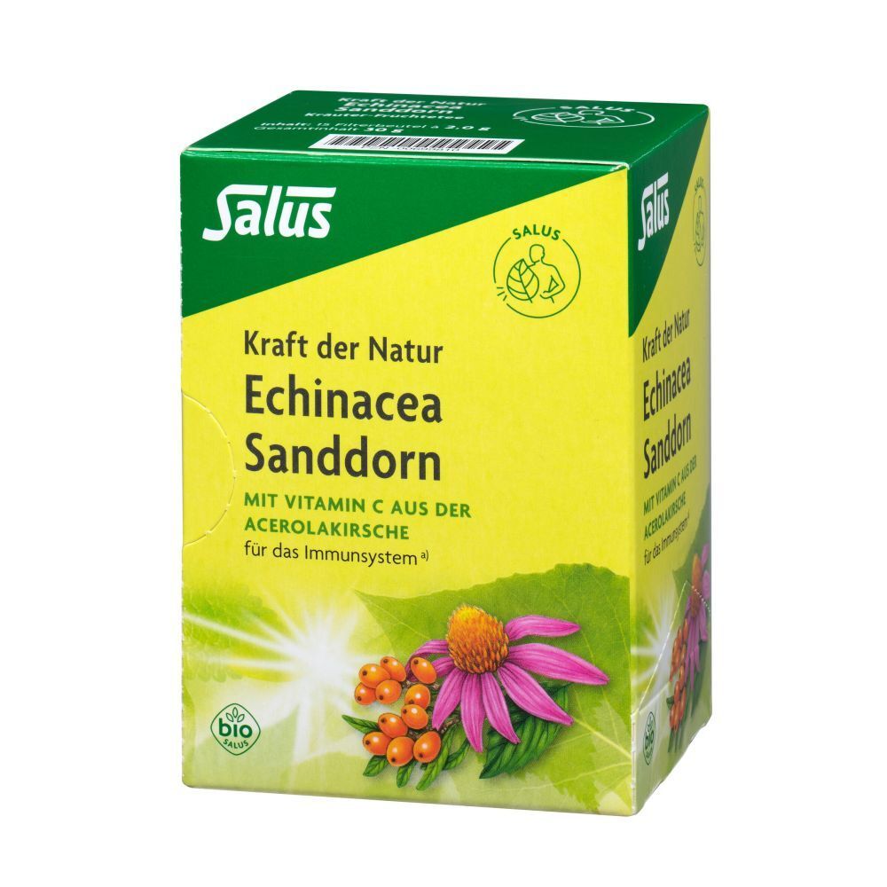 Salus® Kraft der Natur Echinacea Sanddorn, Kräuter-Früchtetee