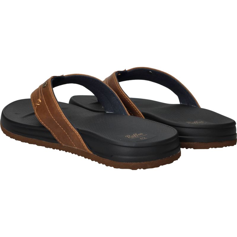 Raffas Teenslippers Cognac Heren