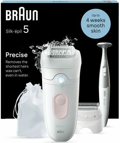 Braun Silk-épil 5 - Ontharingsapparaat - Wit/Roze - MicroGrip Technologie