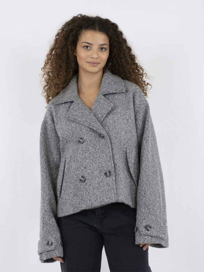 Neo Noir Sandra Soft Jacket Grey melange