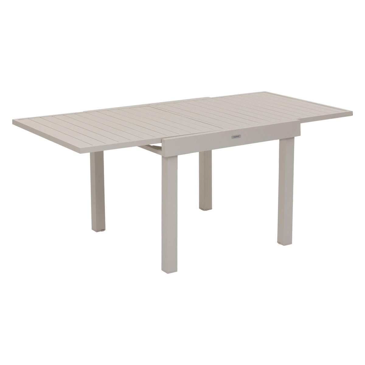 TABLE PIAZZA EXTENSIBLE ALUMINIUM ARGILE 8 PLACES