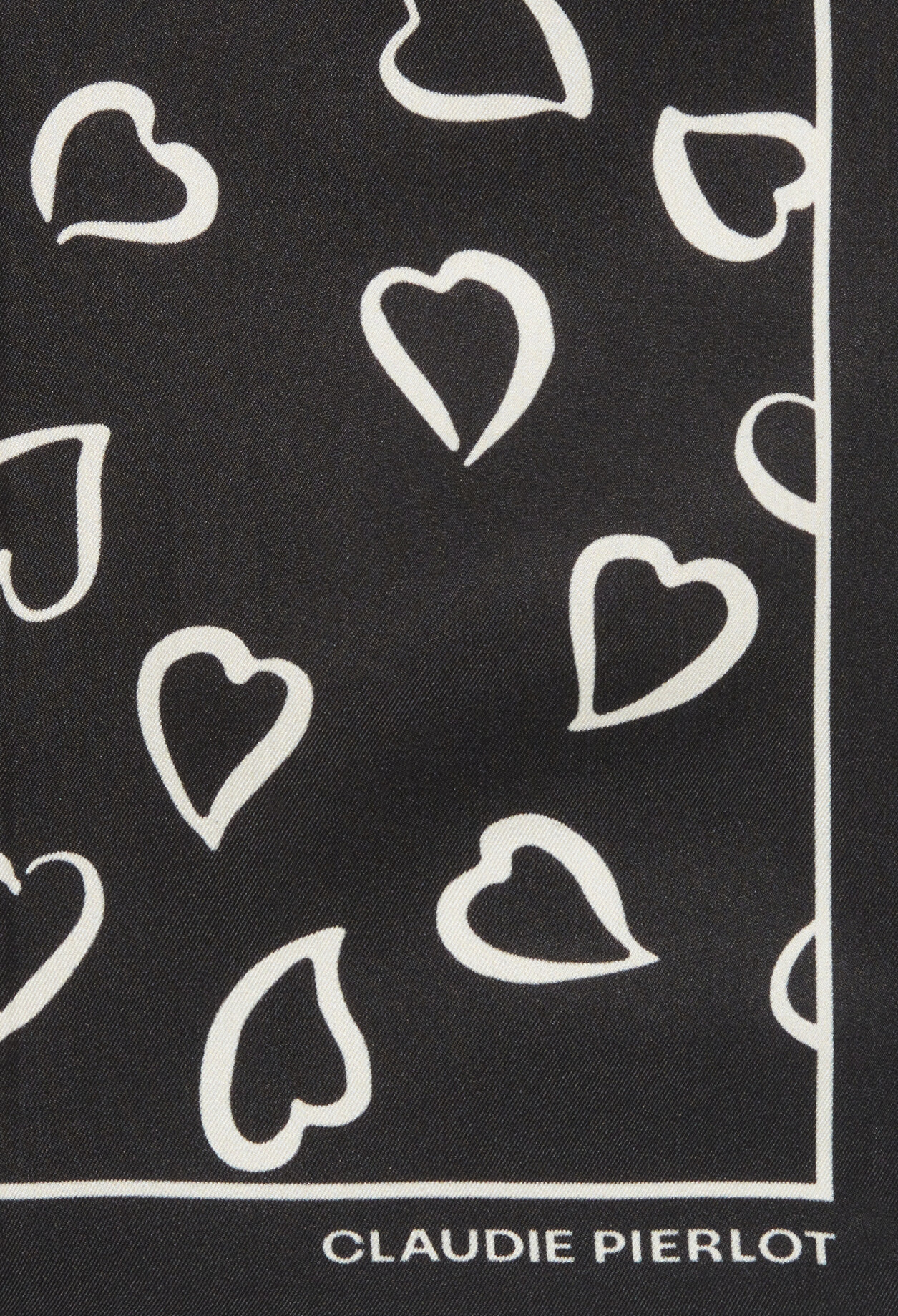Foulard soie c&oelig;urs