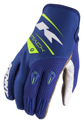 Gants Longs Kenny Track Bleu marine/Jaune fluo