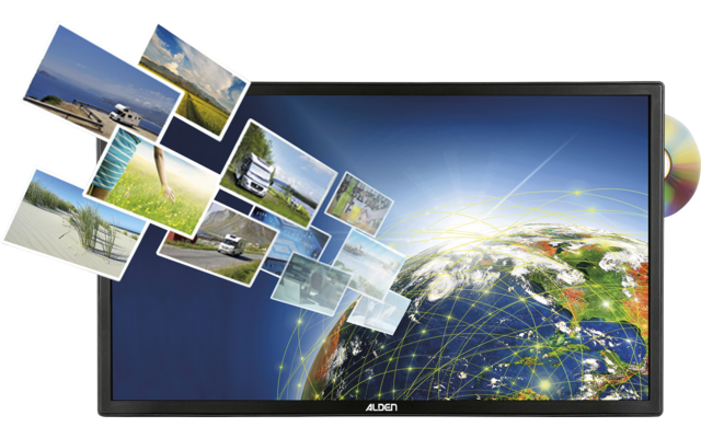 Alden Onelight@ 60 HD EVO vollautomatische Satellitenanlage Platinium inklusive LTE Antenne und A.I.O. Smart TV mit integrierter Antennensteuerung