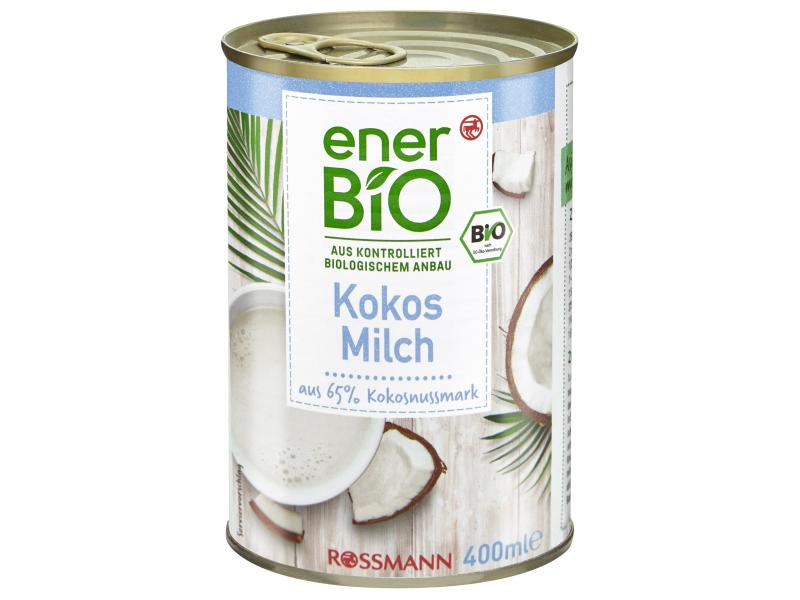 enerBIO Kokosmilch 400 ml Exotische und vielseitig anwendbare Kokosmilch