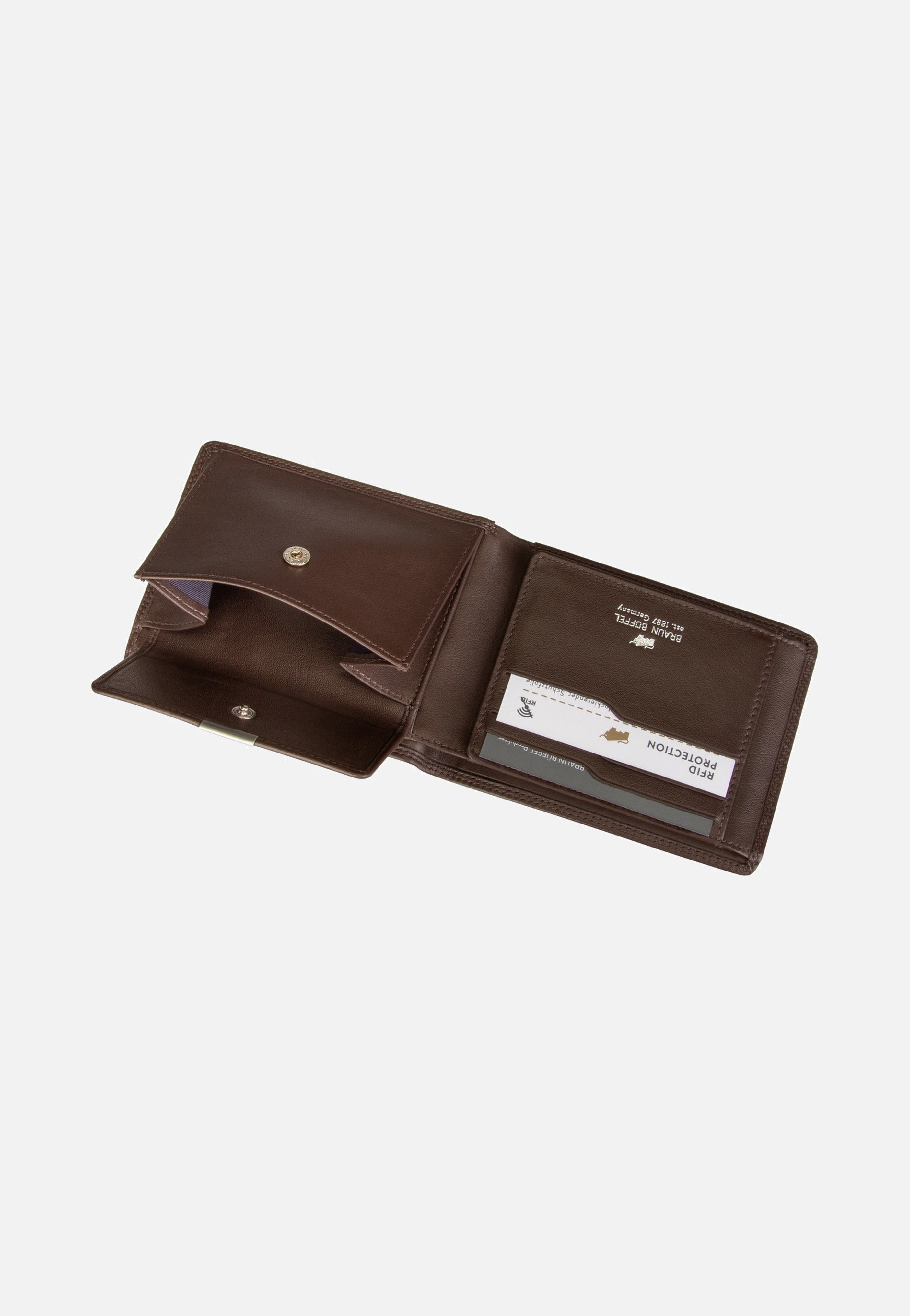 Golf RFID Coin Wallet 8Cs Braun - Portemonnaie