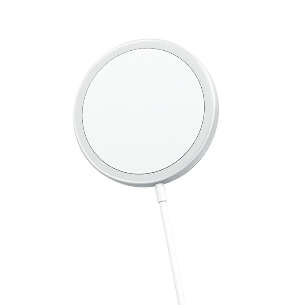 (1m) 15W USB C auf MagSafe Ladegerät Magnetischer Wireless Charger - Weiss