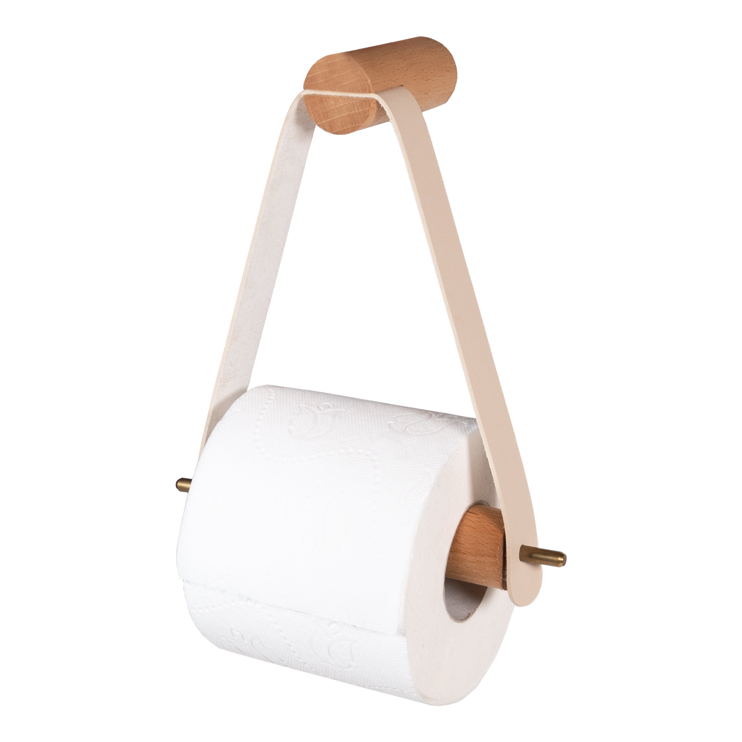 QUVIO Toiletrolhouder hout