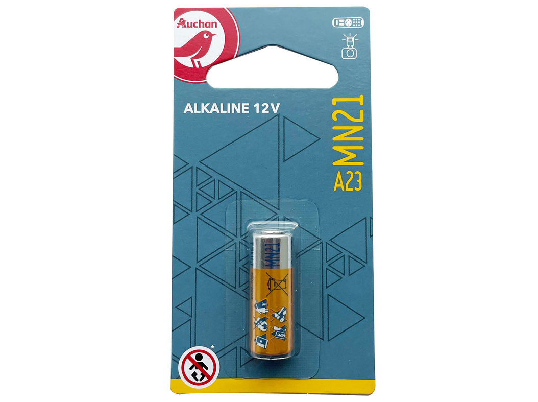 PILHA ALCALINA AUCHAN A23 1 UNIDADE