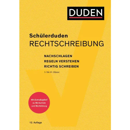 DUDEN Schülerduden Rechtschreibung und Wortkunde (gebunden)