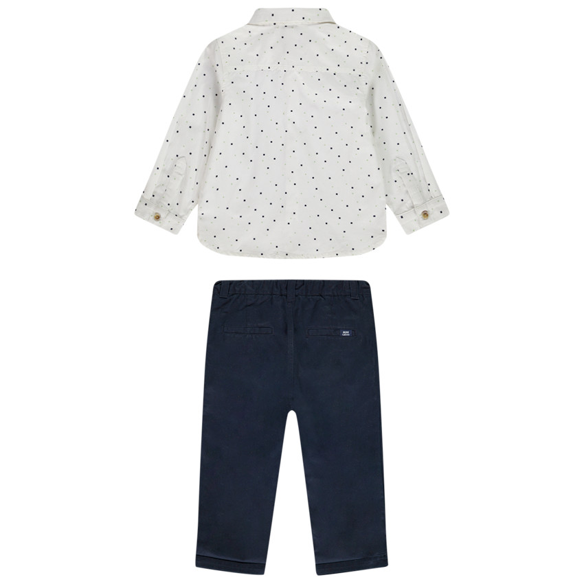 Ensemble 2 pièces avec nœud papillon pour bébé garçon