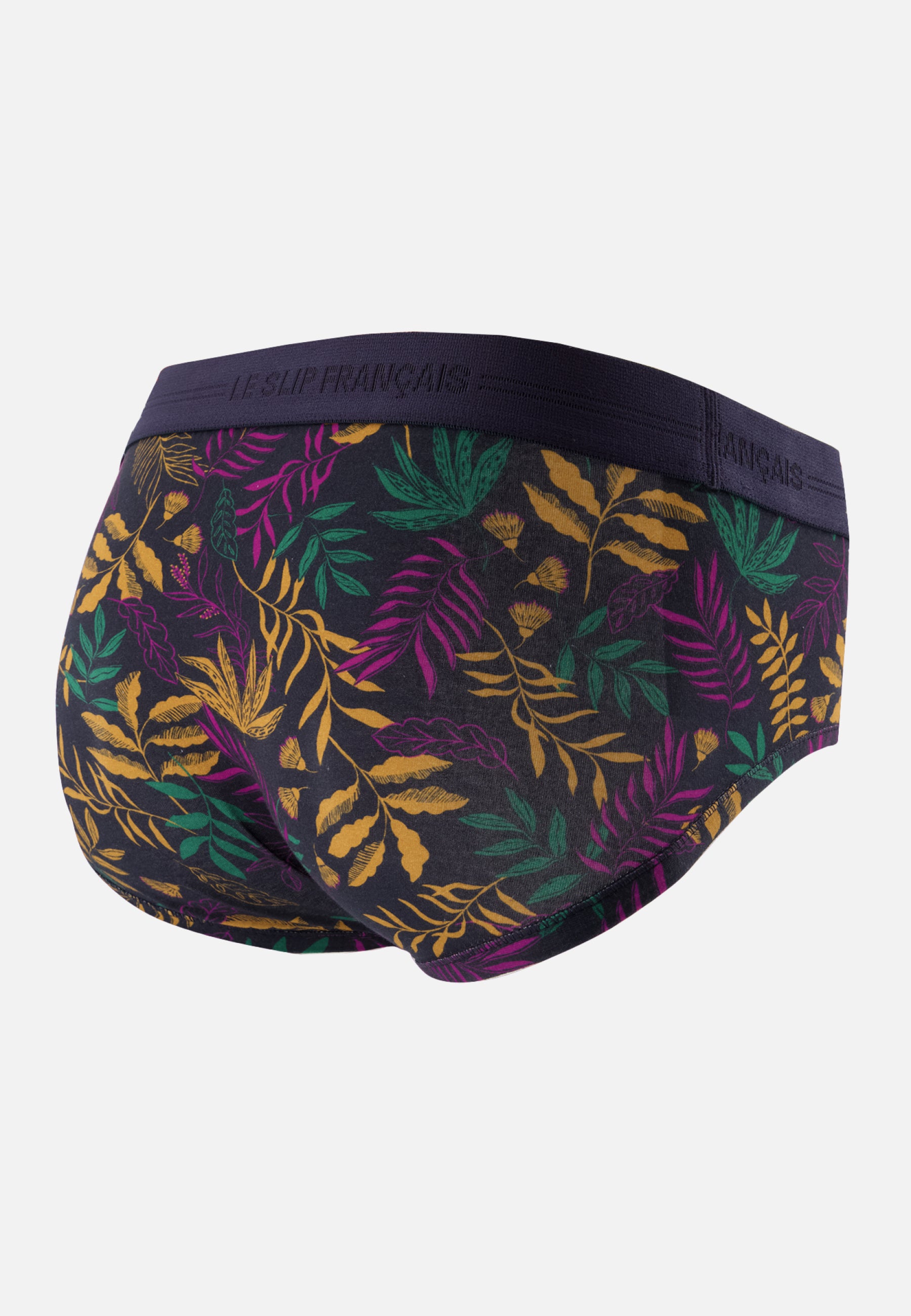 Slip en coton-Terrible Imprimé Sous Bois Marine