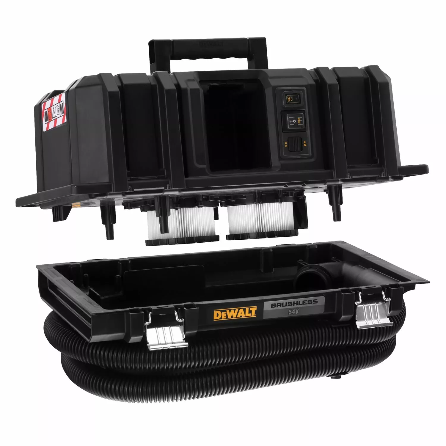 DeWALT DCV586MN 54V Li-Ion Accu Bouwstofzuiger body - Nat/Droog - 2000W - M-Klasse - 11L - koolborstelloos