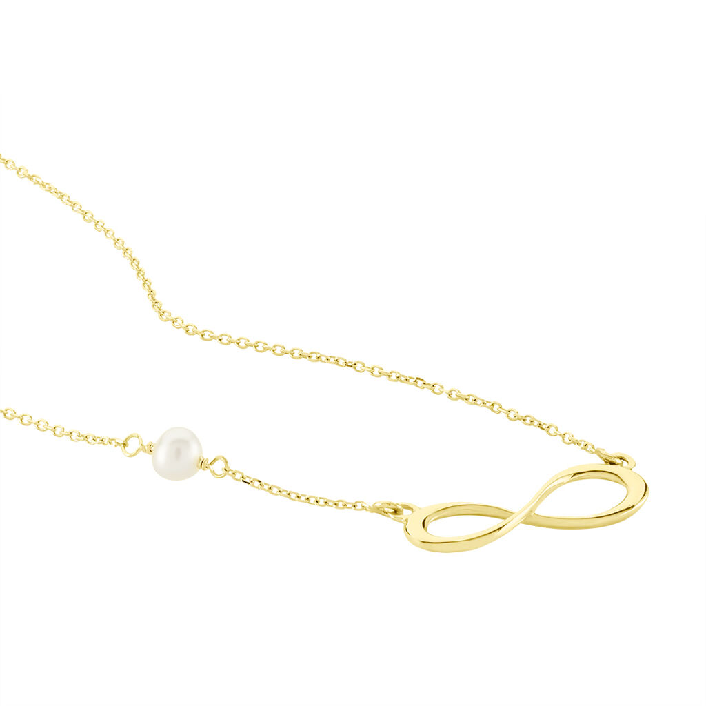 Collier Illenia Or Jaune Perle De Culture