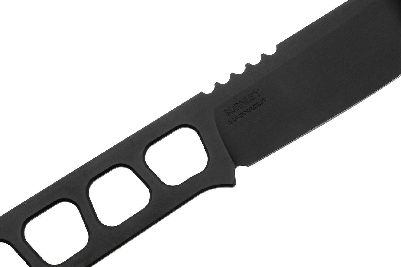 Boker Manufaktur BFF Packlite Allblack 120752, vaststaand mes, Lucas Burnley design