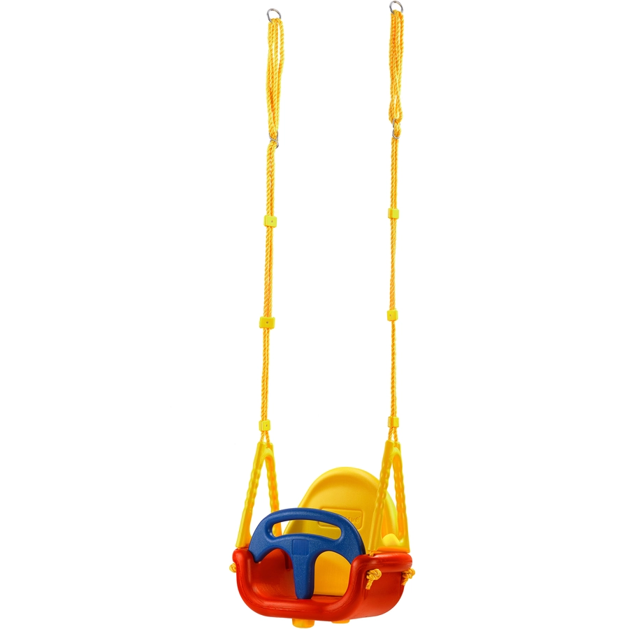 Twipsolino 3 in 1 Schaukel orginal outdoor Kinderschaukel Sicherheitsschaukel Kinderschaukelsitz rot  gelb  blau