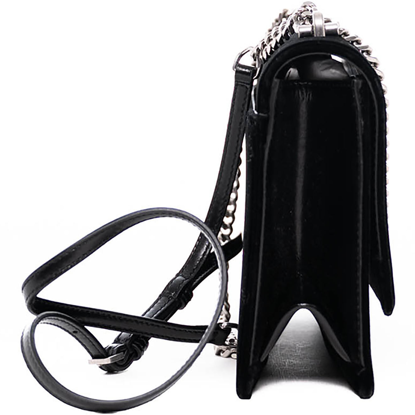 Saint Laurent Sac bandoulière en Velours noir - Neuf sans étiquette - L.23 cm