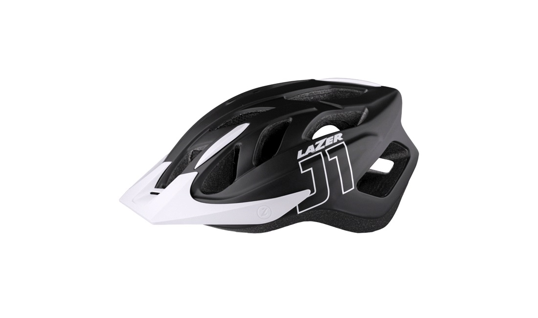 Lazer J1 mat hvid pink jr. unisize 52-56cm