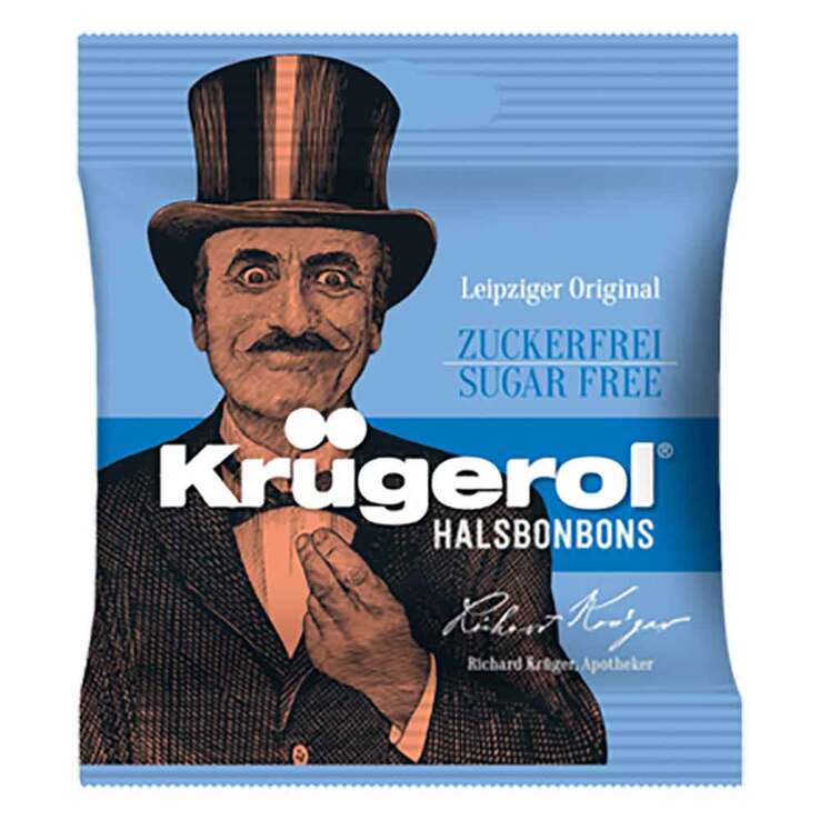 Krügerol Halsbonbons zuckerfrei, 50 g