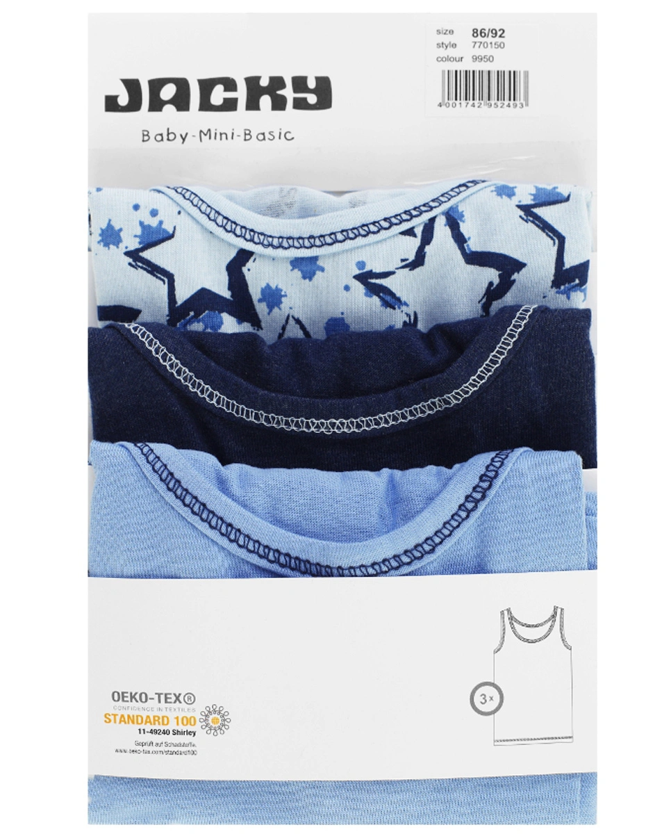 Unterhemd STARLIGHT 3er-Pack in blau