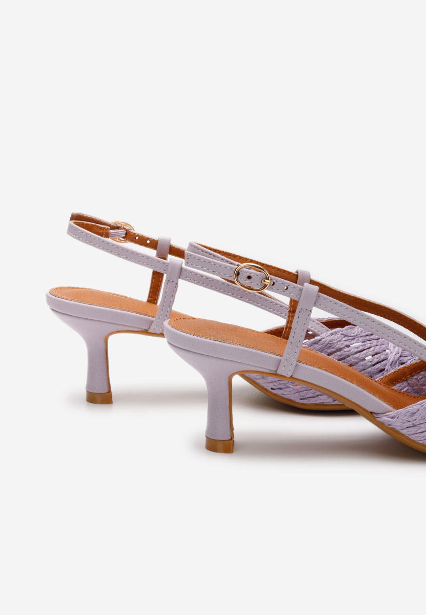 Chaussures slingback lilas Veratia