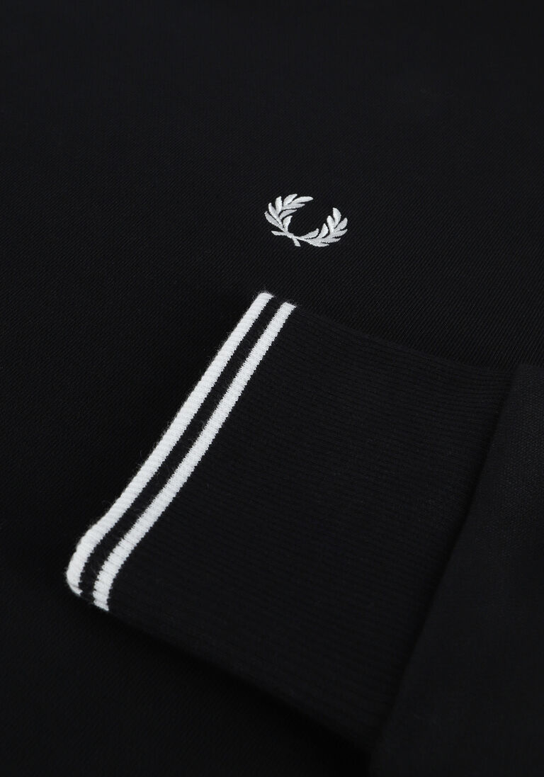FRED PERRY zwarte fred perry trui crew neck sweatshirt