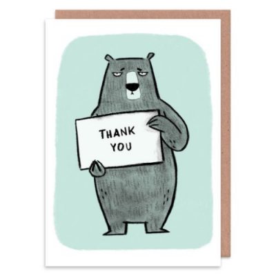 Thank You Bear Greeting Card