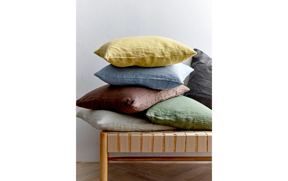 Kissen Linen 50 cm x 50 cm, DunkelgrauKissen mit Füllung