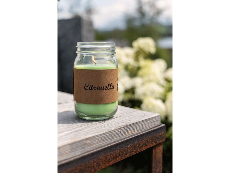 balthasar Gartenkerze Citronella Jar Hellgrün Anti-Mückenkerze