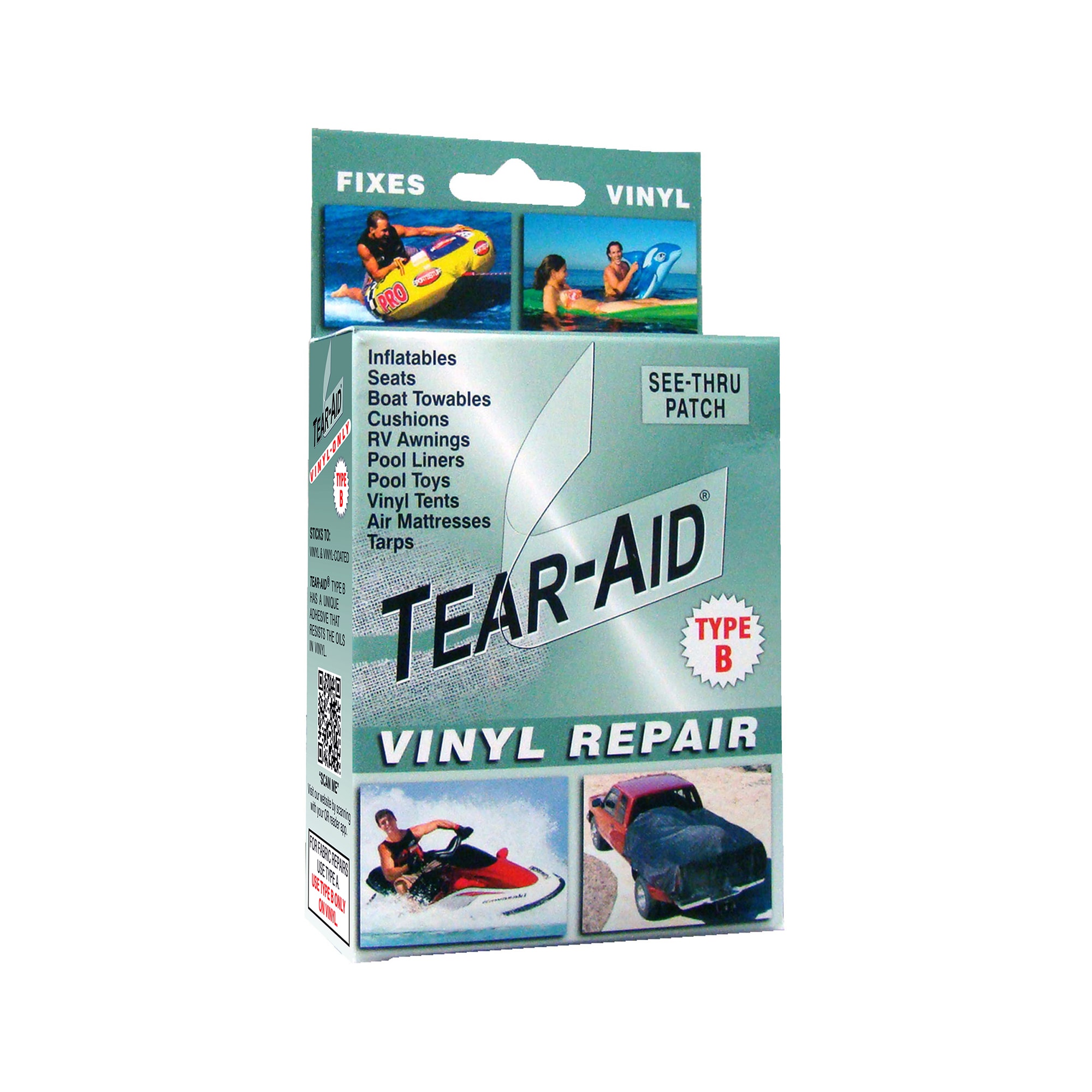 Tear-Aid Repair Kit Vinyl<br>Tear-Aid er et must å ha med i sekken!
