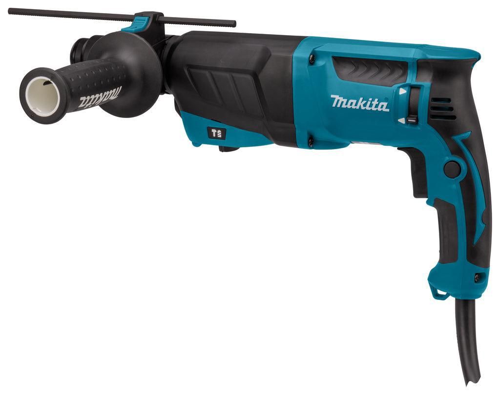 Makita HR2630TX12 Combihamer SDS-Plus 2,4J   snelwisselboorkop   17 delige boren- en beitelset 800W in koffer