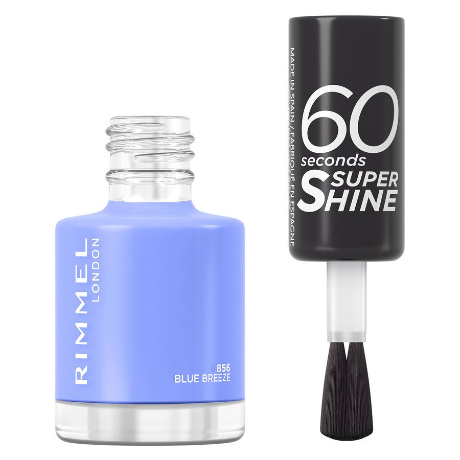 Rimmel 60 Seconds Super Shine Nail Polish #856 Blue Breeze 8ml