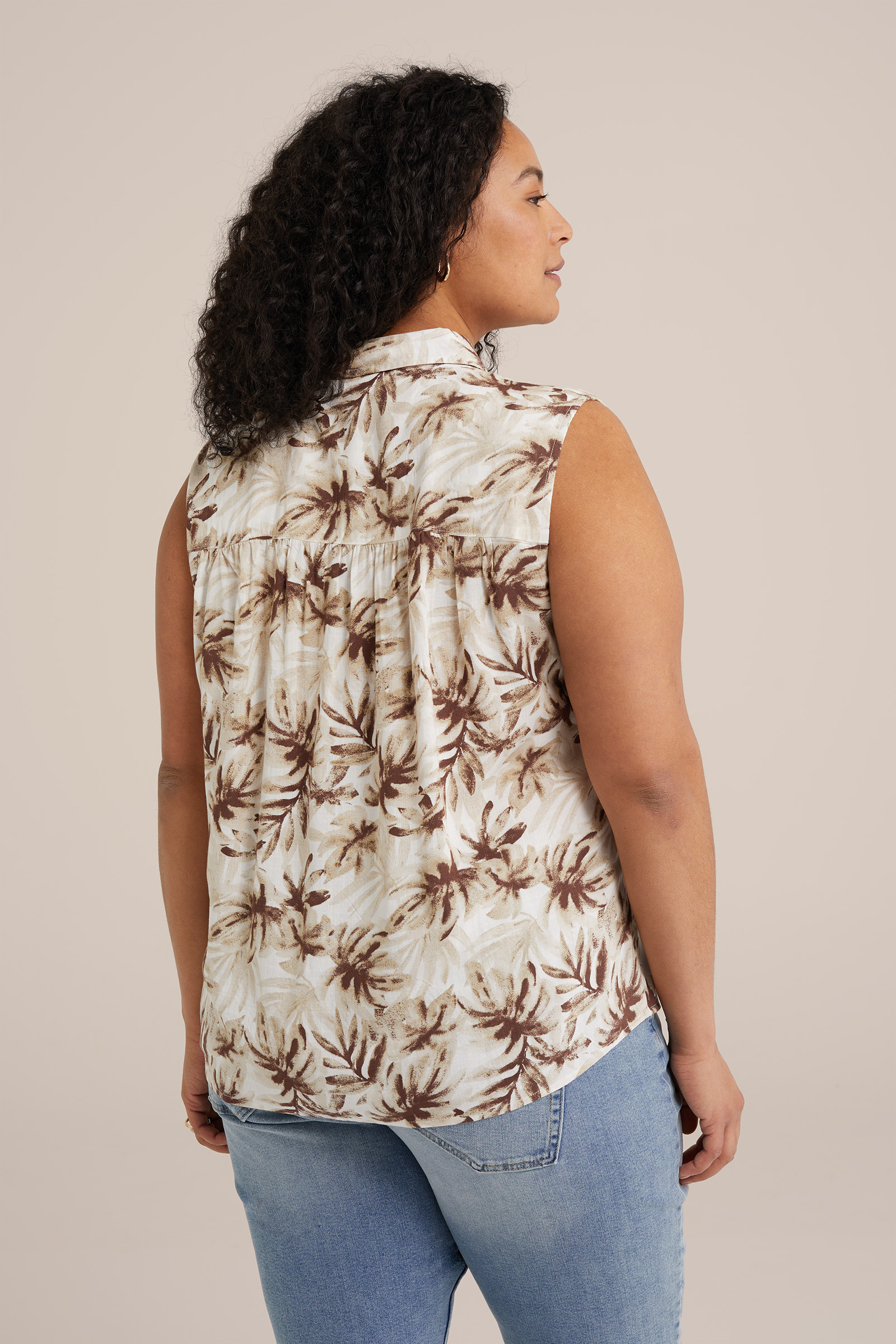 blouse - Curve WE Fashion Beige
