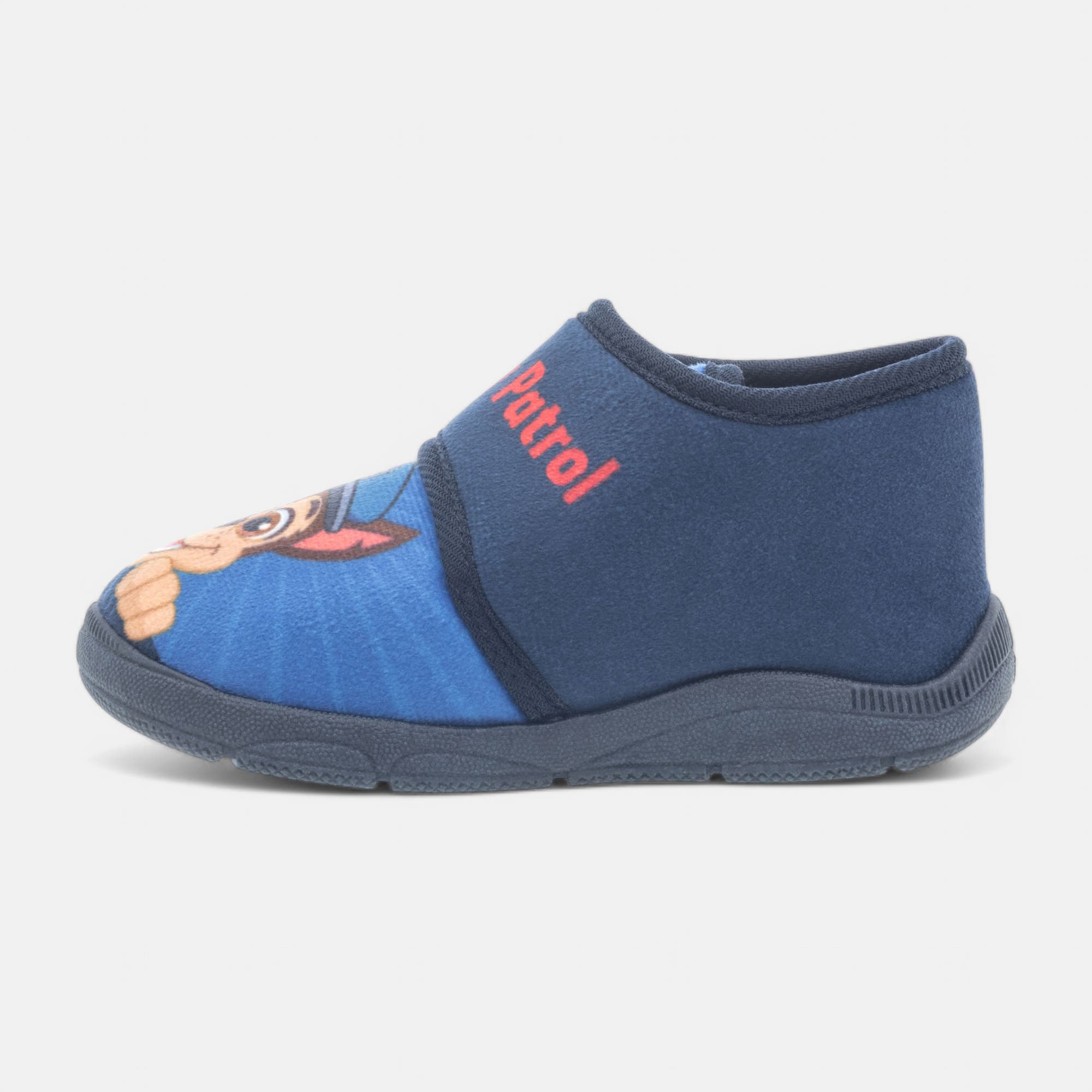 Pantoufles attaches velcros Garçon bleu marine