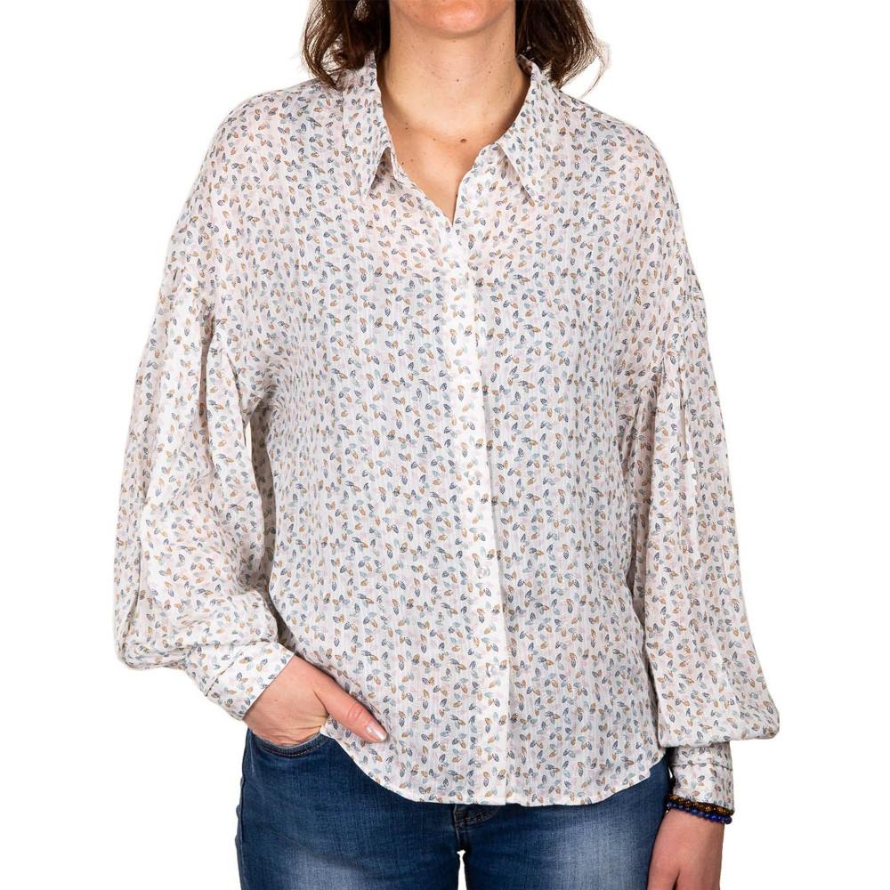 Teddy Smith Chemise Blanche à fleurs Femme Teddy Smith Dova