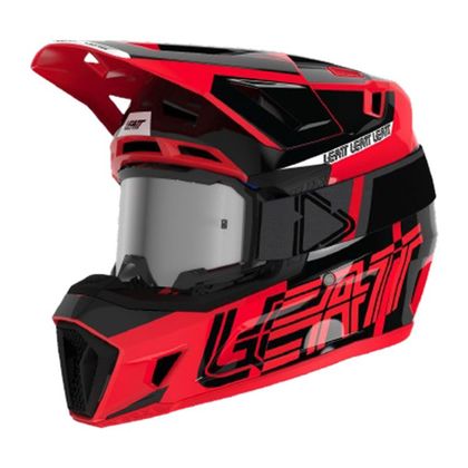 Casque cross Leatt 7.5 V23 avec masque 4.5 Iriz 2024 - Rouge