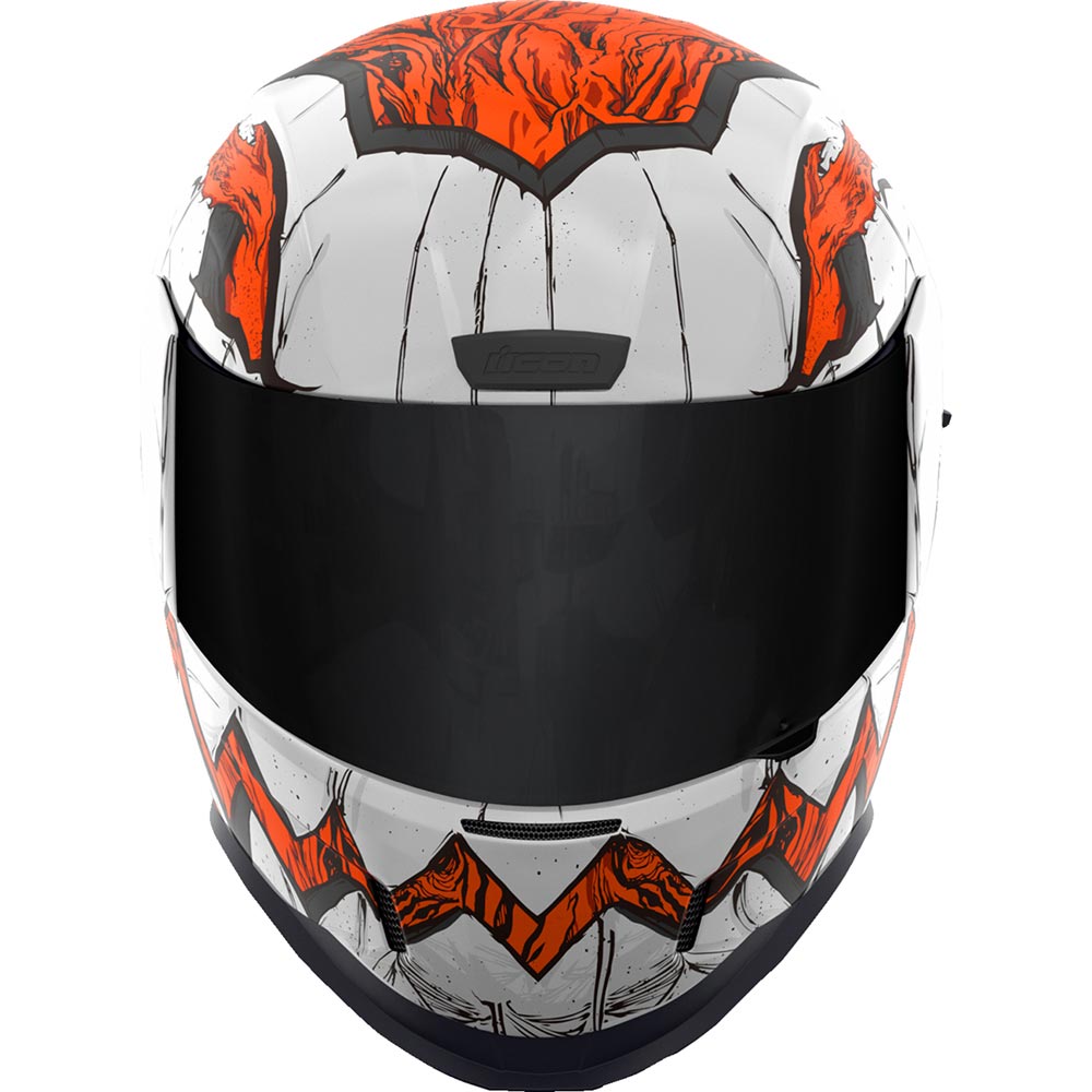 Icon - Casque Airform Trick or Street 3™ Blanc / Orange