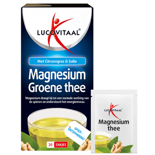 Lucovitaal Magnesium Groene Thee Zakjes 20ST
