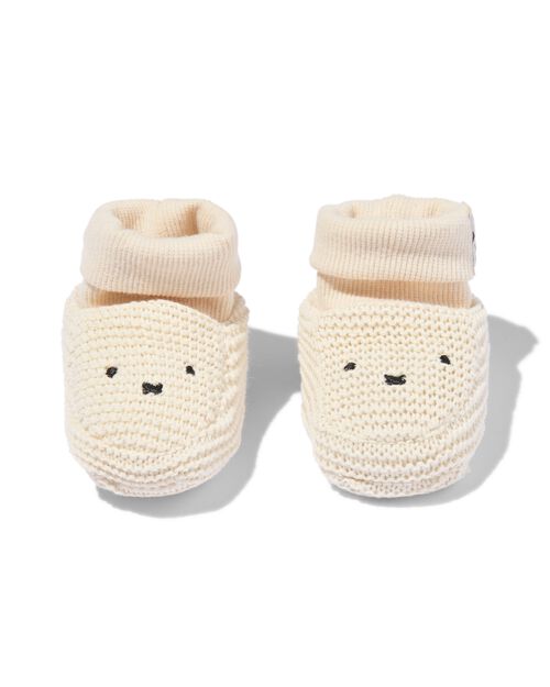 chaussons Miffy pour nouveau-né blanc