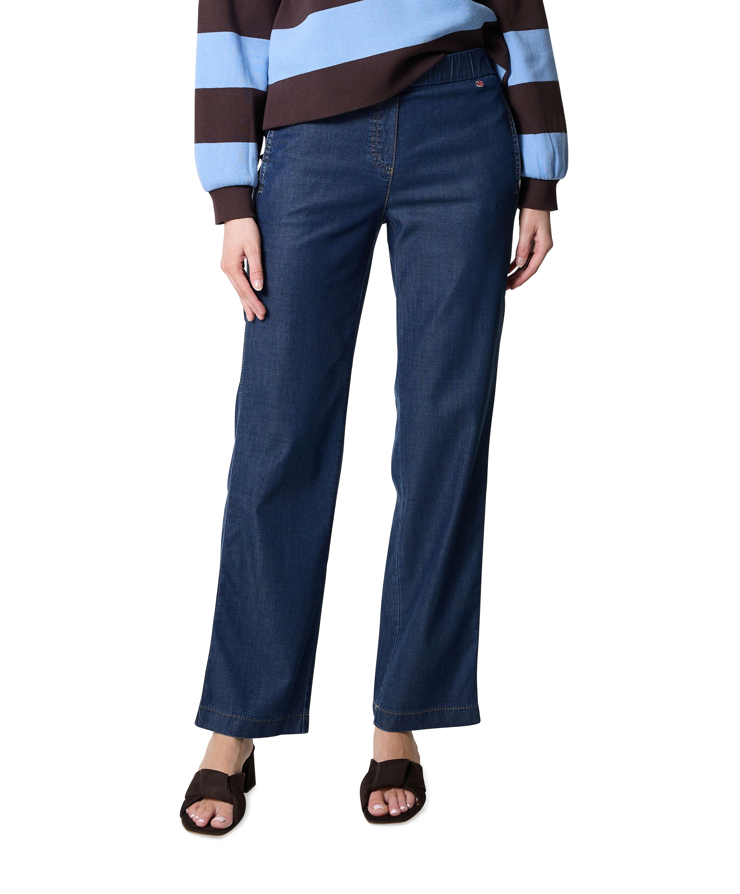 Relaxed by Toni Scarlet Wide Leg dames jeans blauw