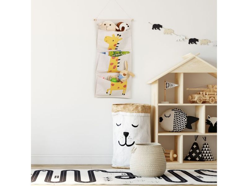 relaxdays Hängematte Giraffe Hängeorganizer für das Kinderzimmer