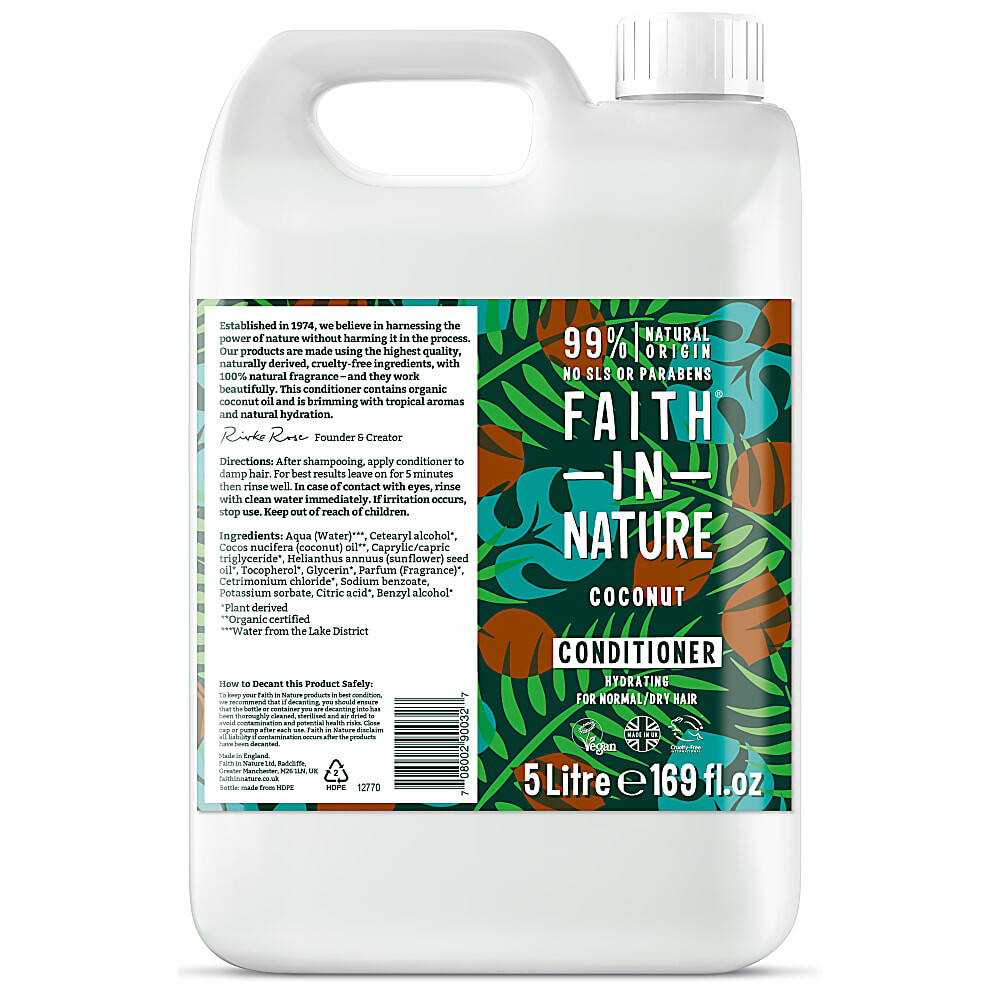 Faith In Nature Conditioner Navulling Coconut5 liter
