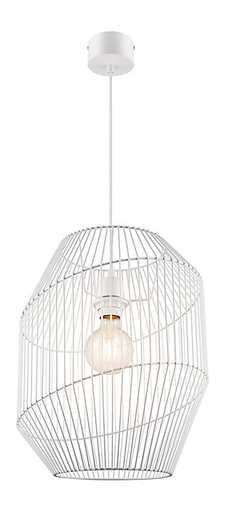 Suspension Tsolma GoodHome E27 blanc mat