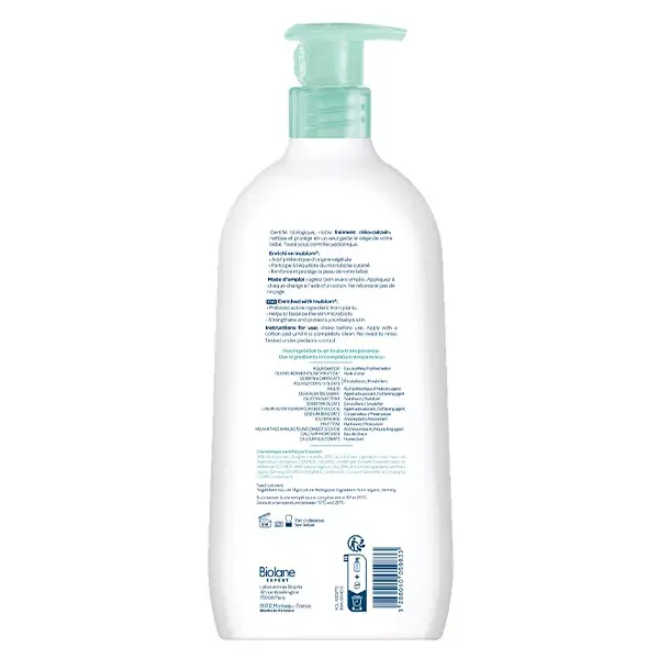 Biolane Expert - Liniment Oléo-Calcaire Bio - Peaux Sensibles - 500ml