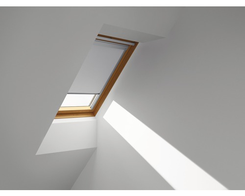 VELUX verduisterend rolgordijn Classic uni grijs handbediend DBL C02 4204